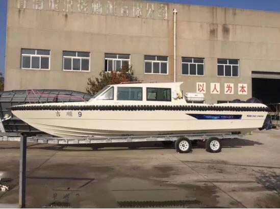 38ft FRP Coastal And River Police Boat with Outboard Engine for Sale